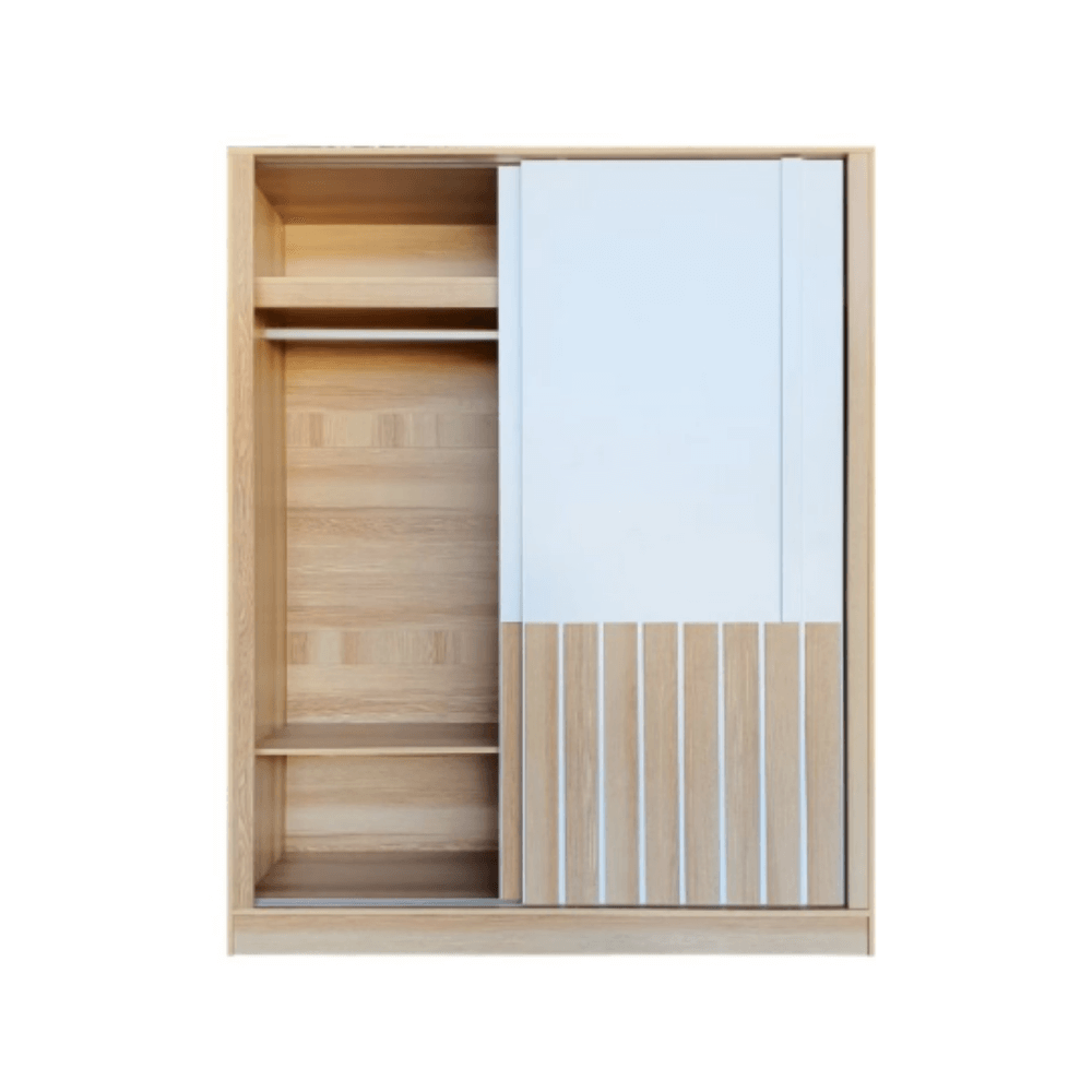 ชุดห้องนอน + ที่นอน PVC 6 ฟุต WISDOM DESIGN FURNITURE รุ่น AMANDA สี แอช/ขาว_4